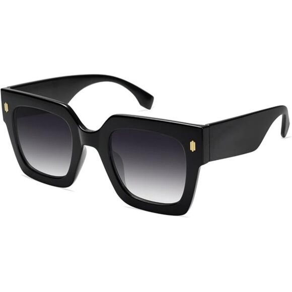 Sojos Oversized Square Sunglasses Women Retro Big Frame UV400 Fashion Shades - Picture 3 of 7
